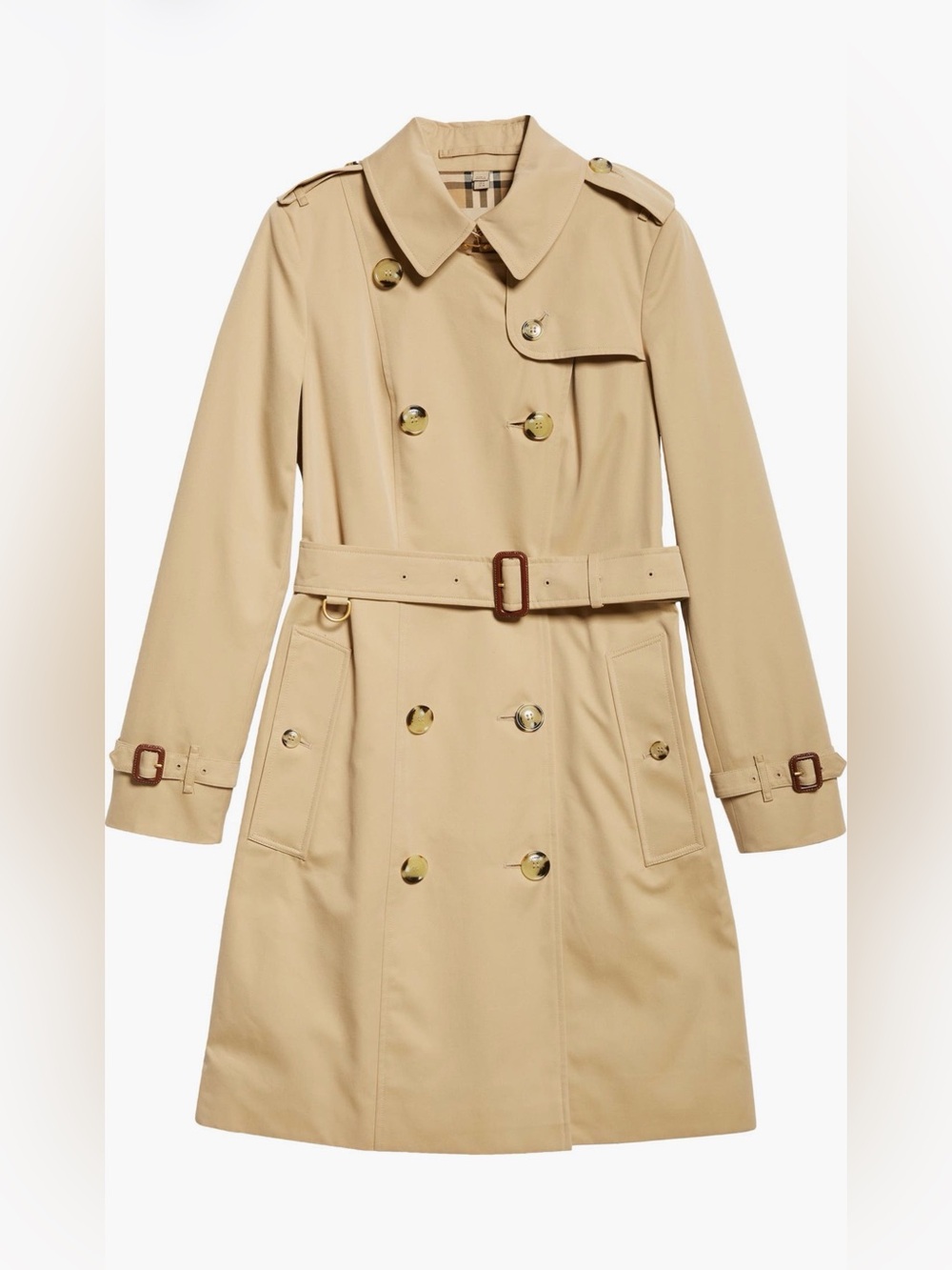 BURBERRY *NWT* Mid-length Chelsea Heritage Trench Coat In Honey Brand Sz 2, US 0